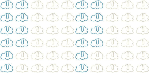 Operitacx 60 Pcs Paper Clip Metal Memo Clips, Kids Birthday Bag Filler, Cloud Shaped Bookmark Clips