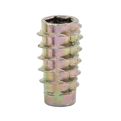 E-Z LOK 801420-20 E-Z Lok Threaded Insert, Zinc, Hex-Flush, 1/4"-20 Internal Threads, Pack of 50