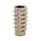 E-Z LOK 801420-20 E-Z Lok Threaded Insert, Zinc, Hex-Flush, 1/4"-20 Internal Threads, Pack of 50