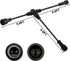 9.8FT Outdoor Extension Cord, 2 Core 2 Pin Black Plastics, IP65 T Shape Tee Connector for Landscape Lights