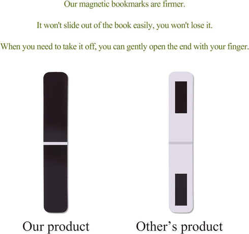 Chinco 10 Pieces Magnetic Bookmarks, Assorted Page Markers Set for Students, Reading Gifts for Christmas