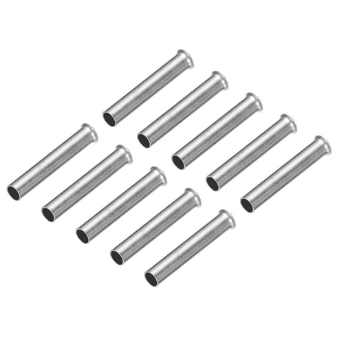 MECCANIXITY 500 Pcs Non Insulated Butt Connectors, 16AWG Wire Connector for Electrical Crimp Ferrule Terminals
