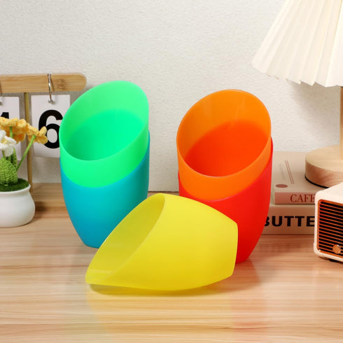 5Pcs Plastic Lampshade Replacement Horseshoe Lamp Cover for Table Desk Bedside and Floor Lights Lightweight