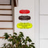 Designer Brushed Silver Diaper Changing Station Sign - Small