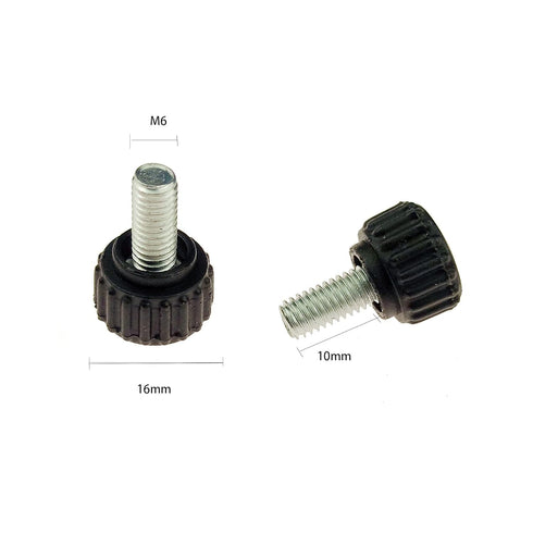 20-Piece M6 Thumbscrews with Storage Case, Threaded Knurled Thumbscrew Grip Knobs for Machinery Latches (M6 x10)