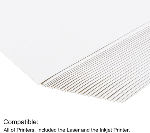 A5 (1 50 MECCANIXITY Writing Paper Sticker Full Sheet Shipping Labels Size for Copier, Laser or Inkjet Printer White