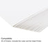 A5 (1 50 MECCANIXITY Writing Paper Sticker Full Sheet Shipping Labels Size for Copier, Laser or Inkjet Printer White