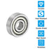 PATIKIL 10 Pack Deep Groove Ball Bearing, 0.2" x 0.63" x 0.2" Double Shield Bearings for Skateboards