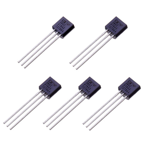BOJACK TMP36 Temperature Sensors 3 Pin TMP36GZ High Precision Celsius Temperature Sensor (Pack