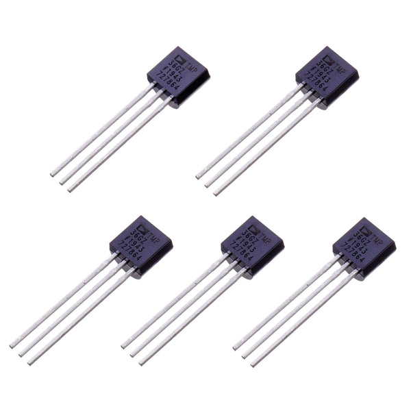 BOJACK TMP36 Temperature Sensors 3 Pin TMP36GZ High Precision Celsius Temperature Sensor (Pack