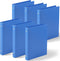 Henoyso 6 Pcs Mini 1 Inch 3 Ring Binder, Fits 5.5" x 8.5" Paper, Plastic Mini Binders for School, Office, Recipe, Photo
