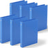 Henoyso 6 Pcs Mini 1 Inch 3 Ring Binder, Fits 5.5" x 8.5" Paper, Plastic Mini Binders for School, Office, Recipe, Photo