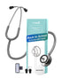 FriCARE Stethoscope for Nurses, Nursing Students, Vet - Replacement for Medical Diagnostic Gear, Grey Tubing