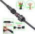 Waterproof Connectors 3 Wire, 16AWG Male Female Plug LED Connector with M16 Electrical Cable for Indoor/Outdoor Use
