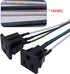 weideer 3Pcs 3 Pins US Power Socket Plug Panel, 15A 125V AC Panel Mount Outlet with 18AWG Connection