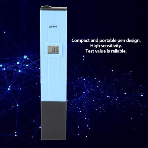 Water Quality Tester Tool EC-138 Portable Liquid Conductivity Measure Digital Electrical Conductivity Tester Pen by Eujgoov