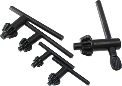 5 Sizes Drill Chuck Key Wrench Steel Electric Drill Clamping Tool (Chuck Diameter: 3/4" / 5/8" / 1/2" / 3/8" / 1/4")