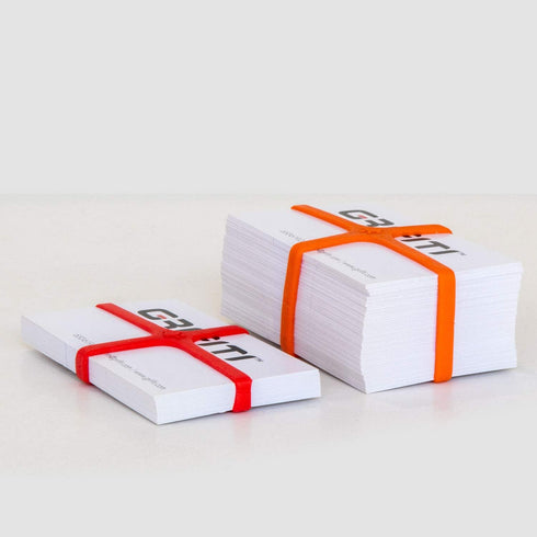 Grifiti Band Joes X Cross Style H-Band 10 Pack, 2 and 3 Inch Long Lasting Silicone Bands for Slim Wallet, Cards,