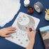 12X8 inches Wall Stencils for Painting - Reusable Star Moon Tile Stencil for Concrete Floor, Patio & Furniture
