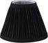 Aspen Creative 33122-2 3" 6" 5" 2 Pack Small Pleated Empire Shape Chandelier Clip-On Lamp Shade, Black, Top x Bottom x