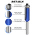 BENESOON 4PCS Set 1/4 Inch Trimming Flush Trim Router Bit Shank Carbide Tip Top Bearing Flush Cut Router Bit Edge
