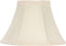 Upgradelights 6 Inch Clip On Chandelier Lamp Shade Replacement in Eggshell Silk