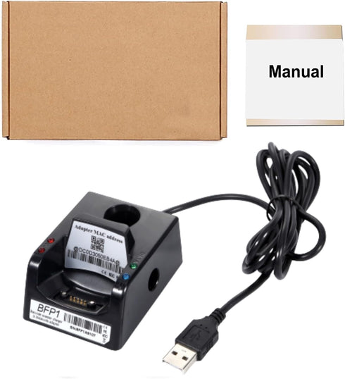 Bluetooth Charging Cradle for 1D/2D Mini Pocket Barcode Scanner, Charging Dock for Warehouse Pickup