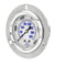 PIC Gauges PRO-204L-254R Panel Mount Front Flanged Glycerin Filled Industrial Pressure Gauge, 2.5" Dial