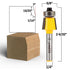 7 1/4-Inch 14937q Yonico Bevel Trim Router Bits Bevel Degree Shank