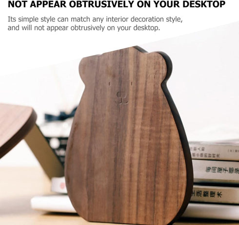 Modern Wooden Bookends for Kids - Stylish Desk Organizers for Boys and Girls