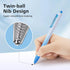 WRITECH Gel Pens Fine Point, 0.5mm Retractable Multicolor Ink, No Smear Gradient Color Aesthetic, 8ct for Journaling