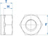 Fullerkreg 10-32 Nylon Insert Hex Lock Nuts, 18-8 Stainless Steel, Quantity 100