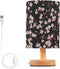 ALAZA Bedside Table Lamp for Bedroom Pink Cherry Blossoms Nightstand LED Light