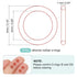 MECCANIXITY Silicone O Rings, 0.08" ID, 0.16" OD, 1/32" Width Rubber Washers, 50A Durometer VMQ Seal Gasket, Pack of 10