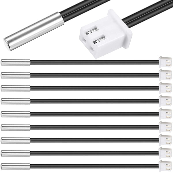DKARDU 10 Pcs NTC Thermistor Temperature Sensor Probe 39.4Inch XH2.54-2P Plug 3950 B