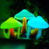 5Pack 7 AUSAYE Sensor LED Night Light Plug in Lamp Color Changing Mushroom Light Cute Night Lights for Adults Kids