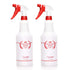 Plastic Spray Bottle 2 Pack, 32 Oz Heavy Duty Leak Proof Mist Sprayer for Cleaning, Hair, Planting, Red