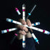 Ivan Emboss Mod Spin Pen - Blue & Pink Grip for Beginners