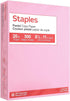 Staples Pastel Colored Copy Paper 8 1/2-Inch x 11-Inch Pink 500/Ream, For