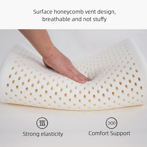 TIERSINI Tailbone Latex Seat Cushion for Long Hours of Sitting - Office Chair, Car & WheelchairPressure Relief Seat