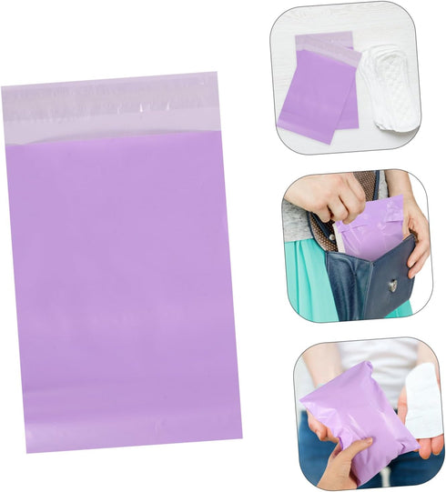 200pcs Self-adhesive Bags for Menstrual Products Leak Pouches for Women and Girls Convenient Sealing Strips