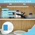 ZYMJBB Mount,10 Counter Under Cabinet Light Magnetic Replacement Metal Strips with Adhesive Backing Sticky Iron Strip