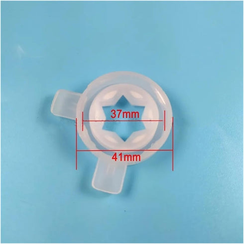 ZeAda 3 1 37mm Ice Cream Maker Accessories in White Modeling Caps Spare Part Star Shaped Lids Soft Ice Cream Machine