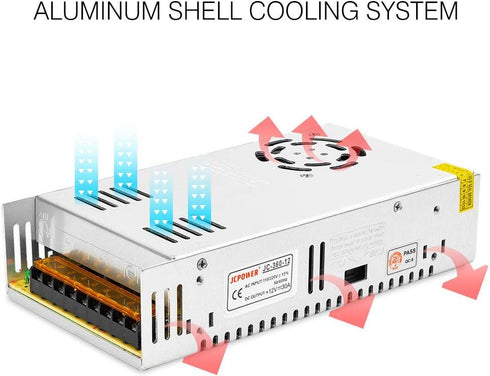 AC100-240V DC12V25A Max300W BTF-LIGHTING to Switching Power Supply Device Transformer Adapter Converter for LED Strip