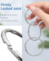 Pawfly Loose Leaf Binder Rings 2 Inch Smooth Steel Book Rings for Index Cards, Flash Cards, Memos, 12 Pack