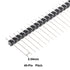 uxcell 30Pcs 2.54mm Pitch 40-Pin 16mm Length Single Row Straight Connector Pin Header Strip