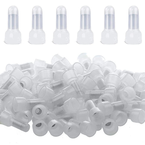 200 Pcs Closed End Crimp Connectors, 12-10 AWG Gauge Wire End Caps Protective Nylon Wire Crimps
