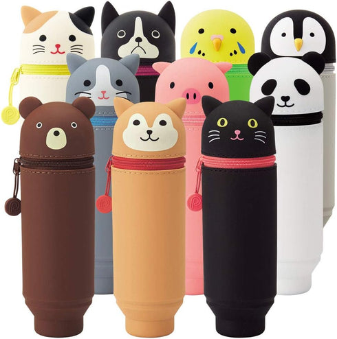 LIHITLAB PuniLabo Stand Up Pen Case - Stylish Pen Holder for Desk Organization
