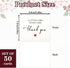 Styquenzer 50 Occasions-3.4 3inch Pcs Mini Thank You Cards, Blank Thank-You Cards Thank You Notes Small Bulk