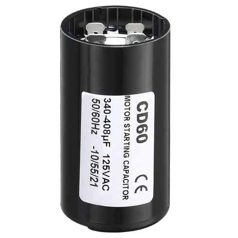 PATIKIL Motor Start Capacitor, 340-408uF/Mfd 125V 50/60Hz CD60 for Electric Motor Starts